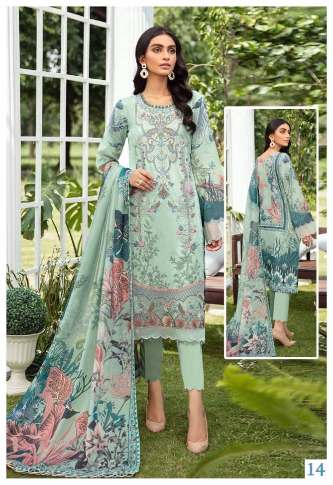 Sana Safinaz Luxury Lawn 11 Cotton Regular Wear Dress Material Collection